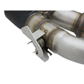 aFe cat-back exhaust detail