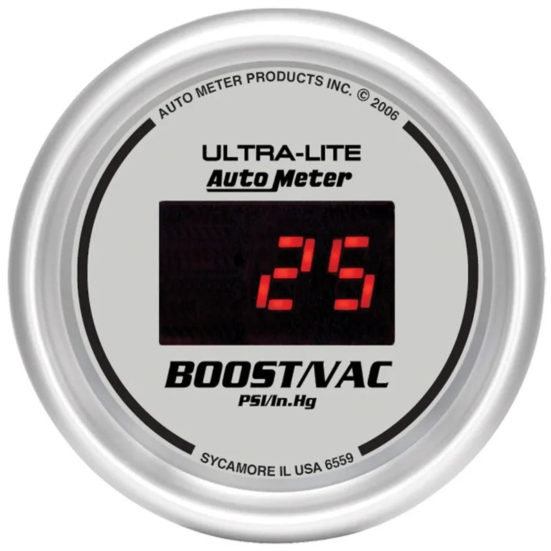 AutoMeter red gauge