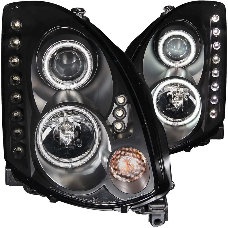 ANZO black headlights