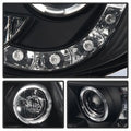 SPYDER headlights close-up