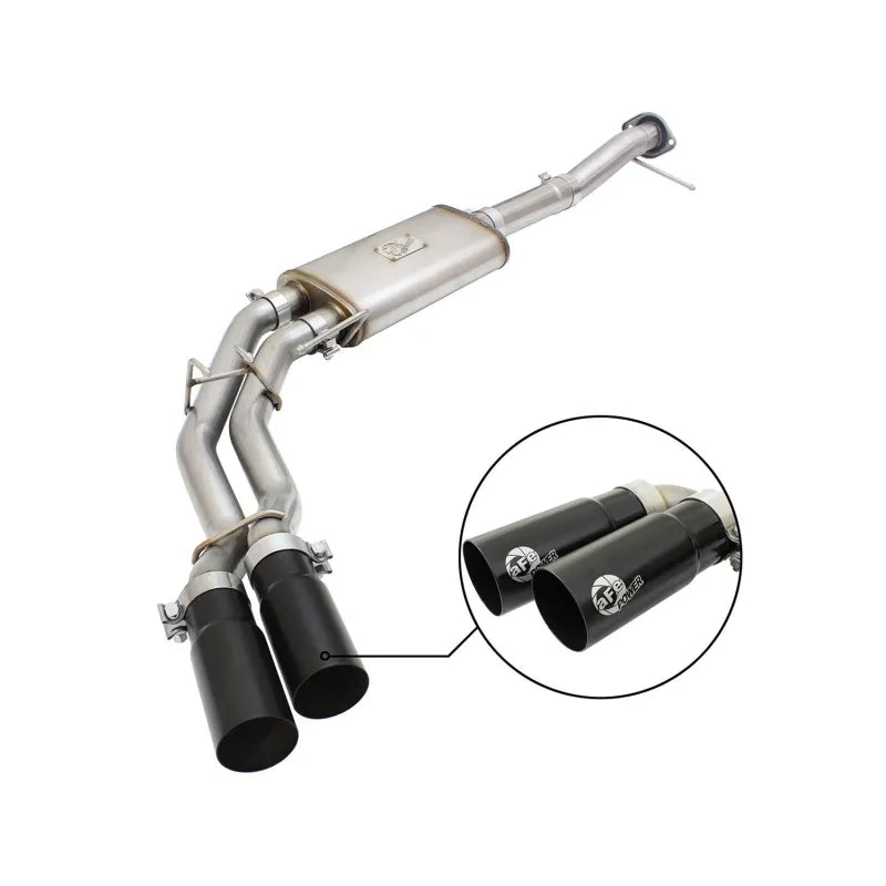 aFe black cat-back exhaust