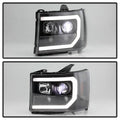 SPYDER headlights close-up