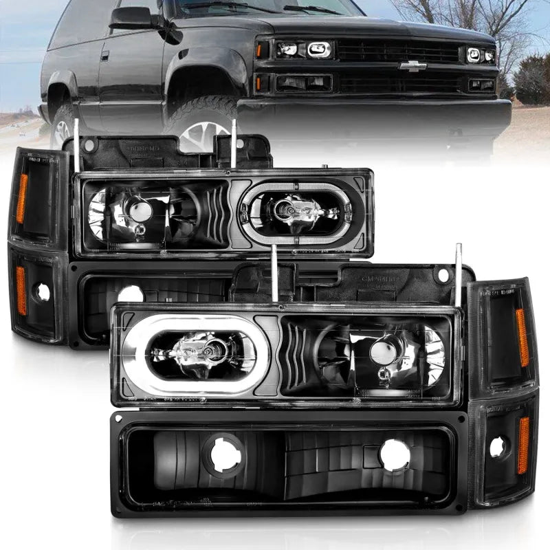 ANZO black headlights