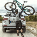Thule roof rack close-up