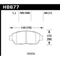 Hawk Performance auto part installed view