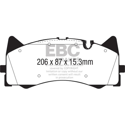 EBC red auto part