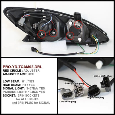 SPYDER chrome headlights