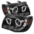 SPYDER headlights close-up