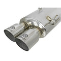 aFe cat-back exhaust close-up