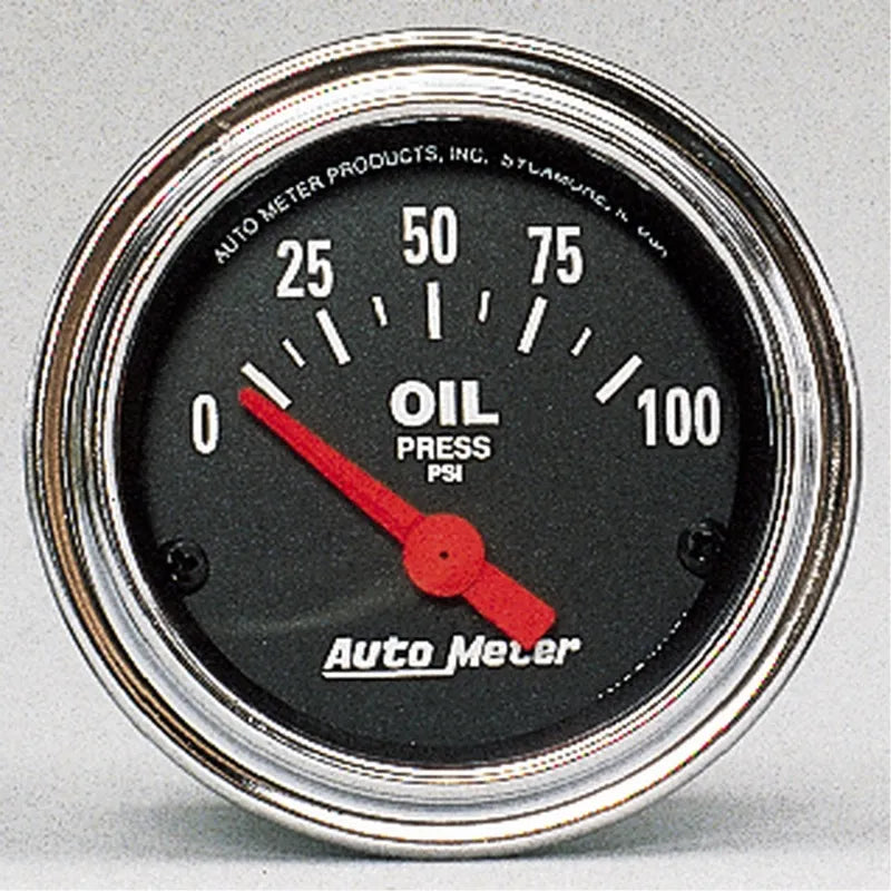 AutoMeter chrome gauge