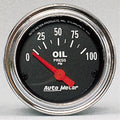 AutoMeter chrome gauge