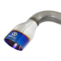 aFe axle-back exhaust installed view