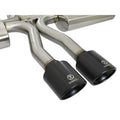 aFe cat-back exhaust close-up