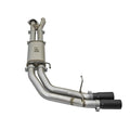 aFe cat-back exhaust close-up