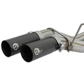 aFe cat-back exhaust installed view
