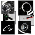 SPYDER headlights close-up