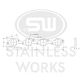 Stainless Works headers close-up