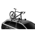 Thule roof rack installed view