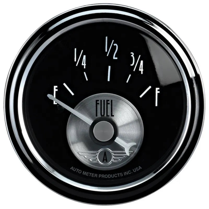AutoMeter black gauge