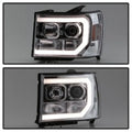 SPYDER headlights installed view