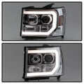SPYDER headlights close-up