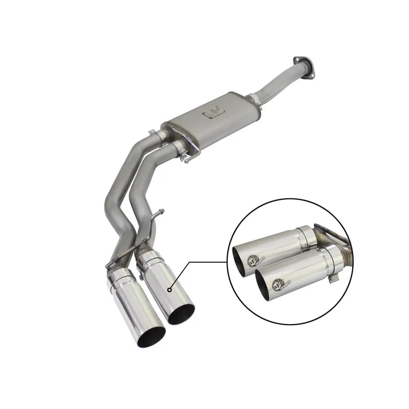 aFe polished cat-back exhaust