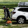 Thule roof rack close-up
