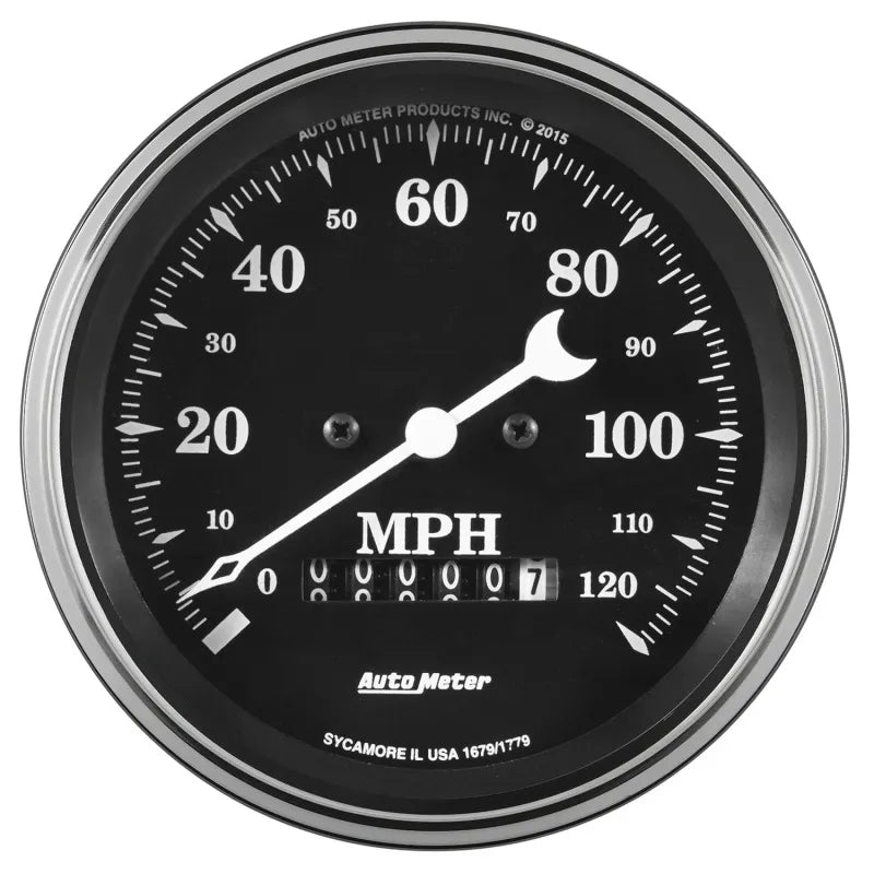 AutoMeter black gauge