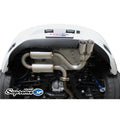 Greddy axle-back exhaust detail