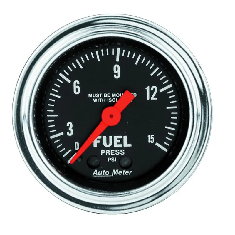 AutoMeter chrome gauge
