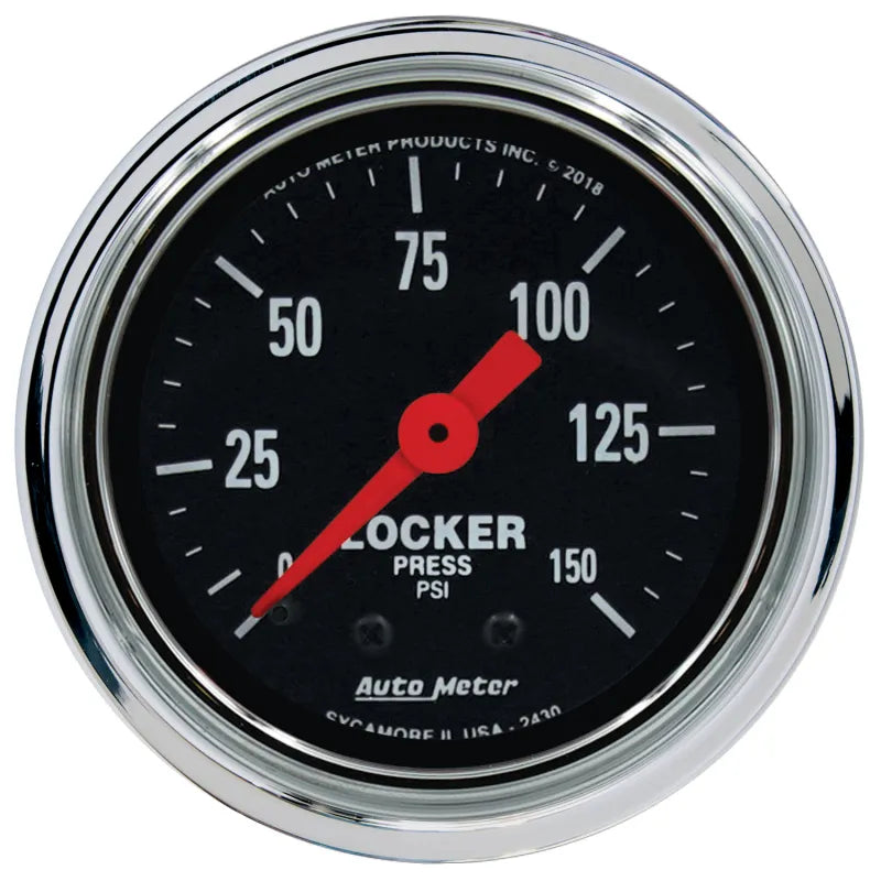 AutoMeter chrome gauge