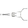 aFe cat-back exhaust detail