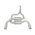 aFe axle-back exhaust installed view