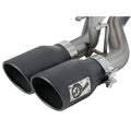 aFe cat-back exhaust close-up