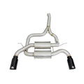 aFe axle-back exhaust installed view