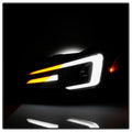 SPYDER headlights close-up