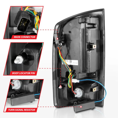ANZO black tail light