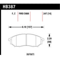 Hawk Performance auto part detail