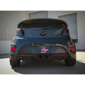 aFe axle-back exhaust installed view