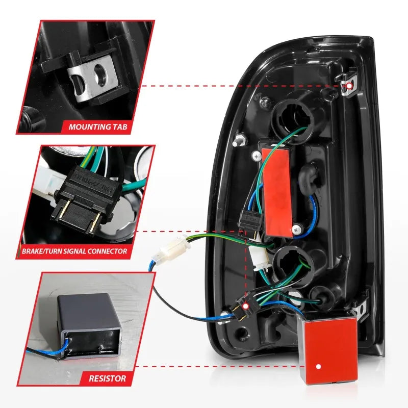 ANZO black tail light