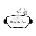 EBC auto part installed view