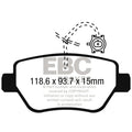 EBC auto part close-up