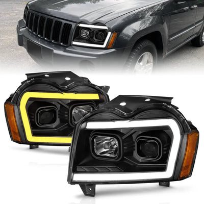 ANZO black headlights