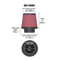 K&N Engineering air filter installed view
