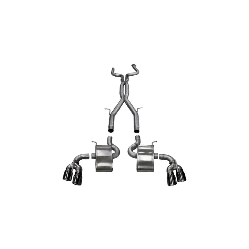 CORSA Performance black cat-back exhaust