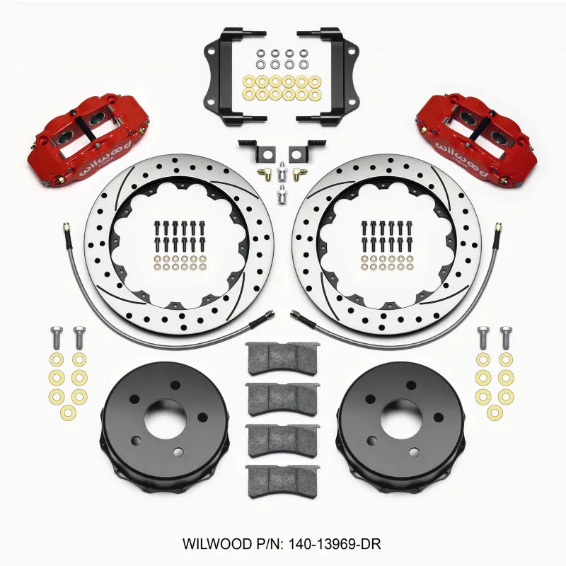 Wilwood red auto part