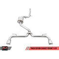 AWE Tuning exhaust installed view