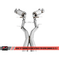 AWE Tuning cat-back exhaust detail