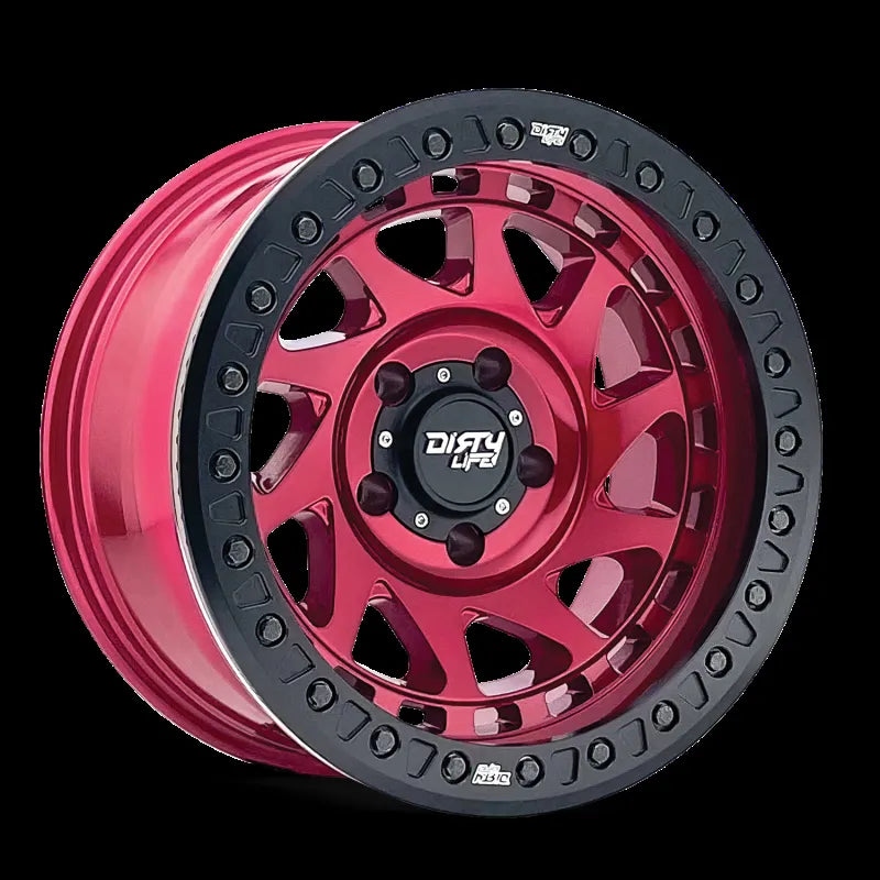 Dirty Life Wheels red auto part