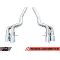 AWE Tuning cat-back exhaust installed view